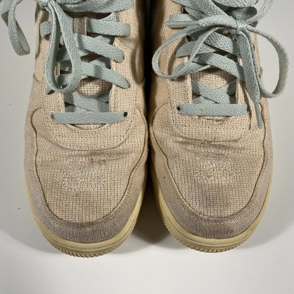 Stussy x Air Force 1 Mid 'Fossil' mens size US 9.5 - Picture 2 of 9